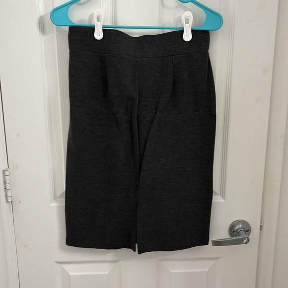 BOGO: Love Scarlett Soft Heathered Gray Pencil Skirt with Back Slit M - Picture 2 of 4
